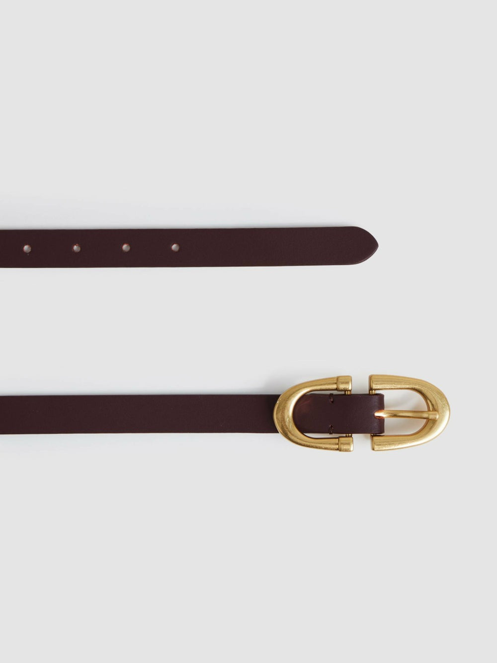 Reiss | Horseshoe Belt in Burgundy