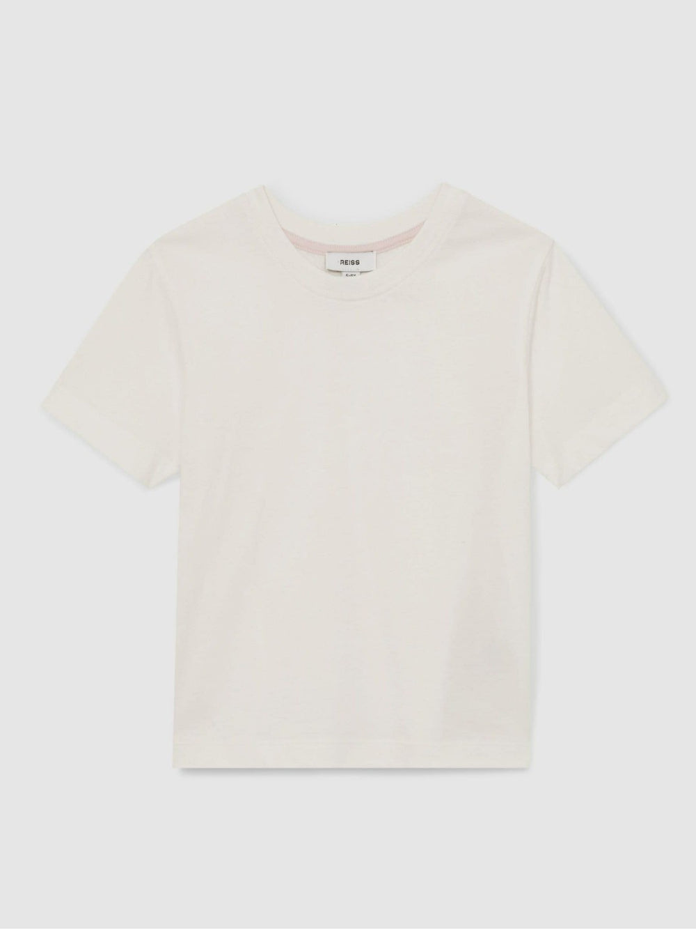Reiss | 3-9 yrs Cotton Crew Neck T-Shirt in Ivory
