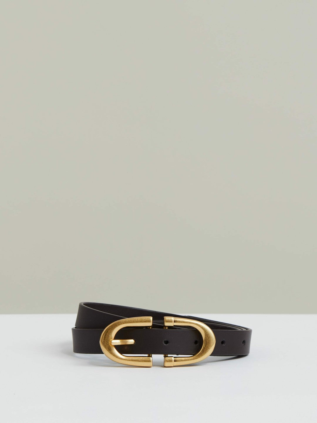 Reiss | Horseshoe Belt in Chocolate