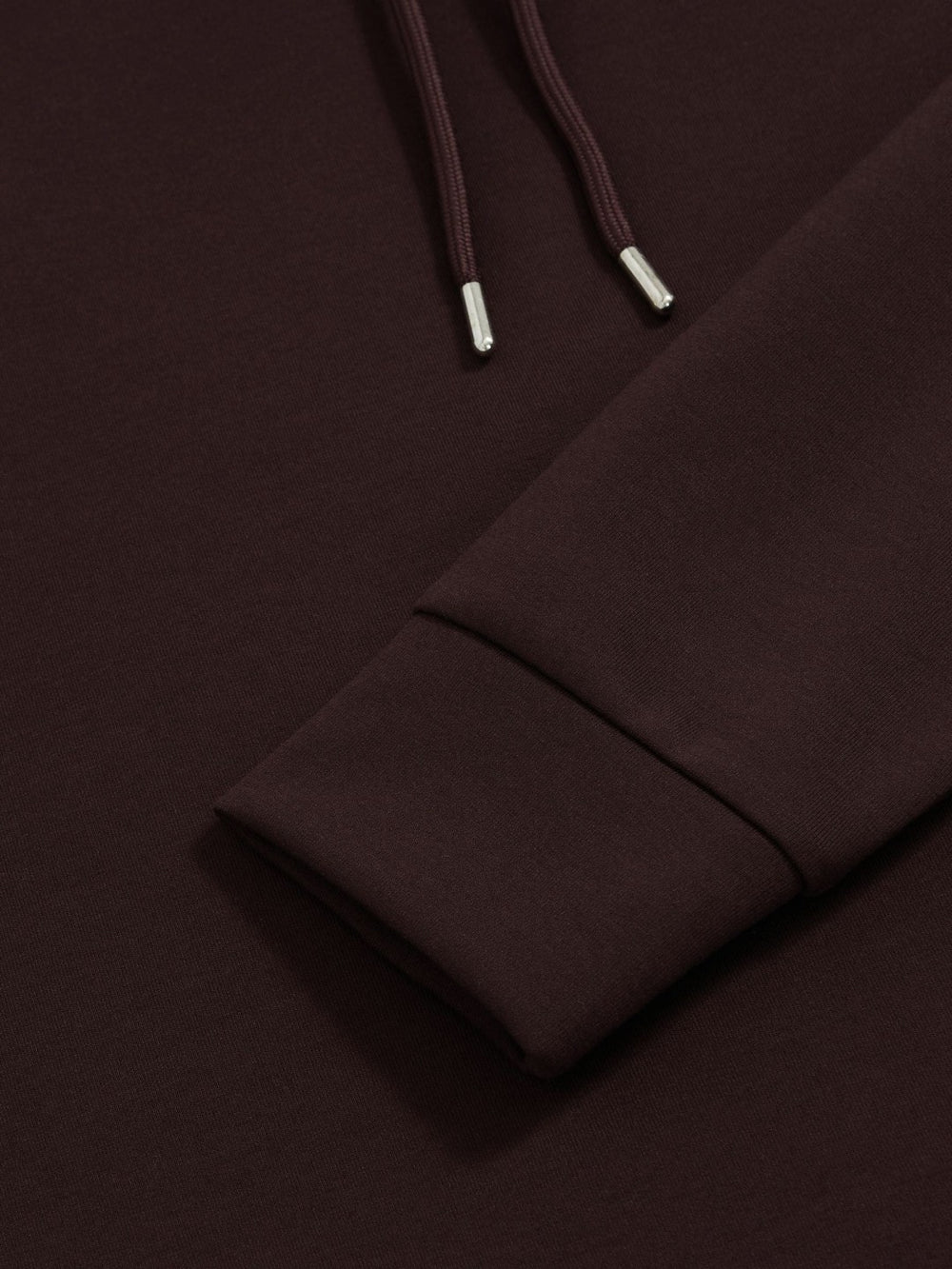 Reiss | Interlock Jersey Drawstring Hoodie in Cherry Red