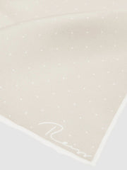 Reiss | Silk Polka Dot Pocket Square in Champagne