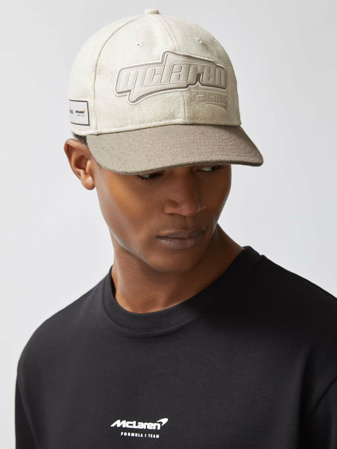 Reiss | McLaren Racing Embroidered Cap Unisex Fit in Stone