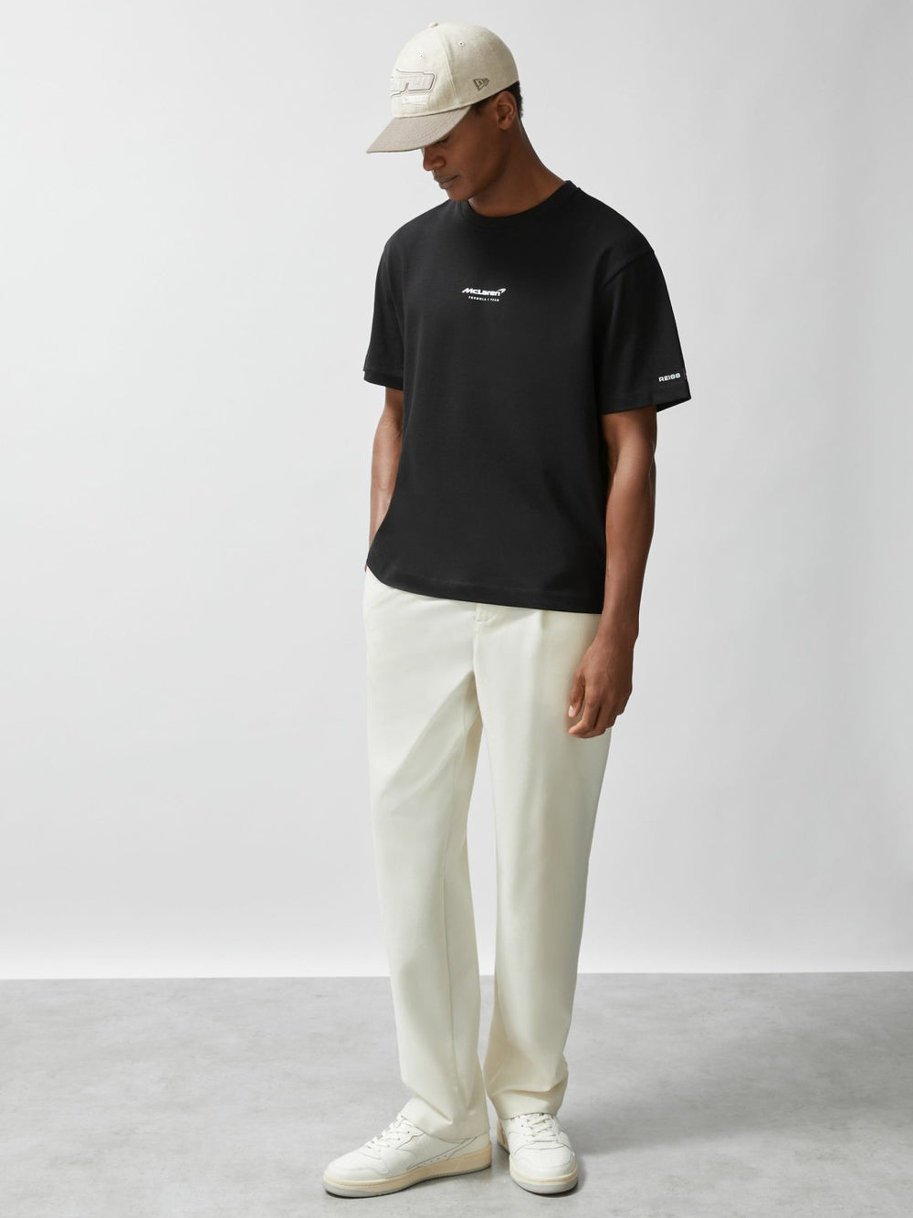 Reiss | McLaren Racing Embroidered Cap Unisex Fit in Stone