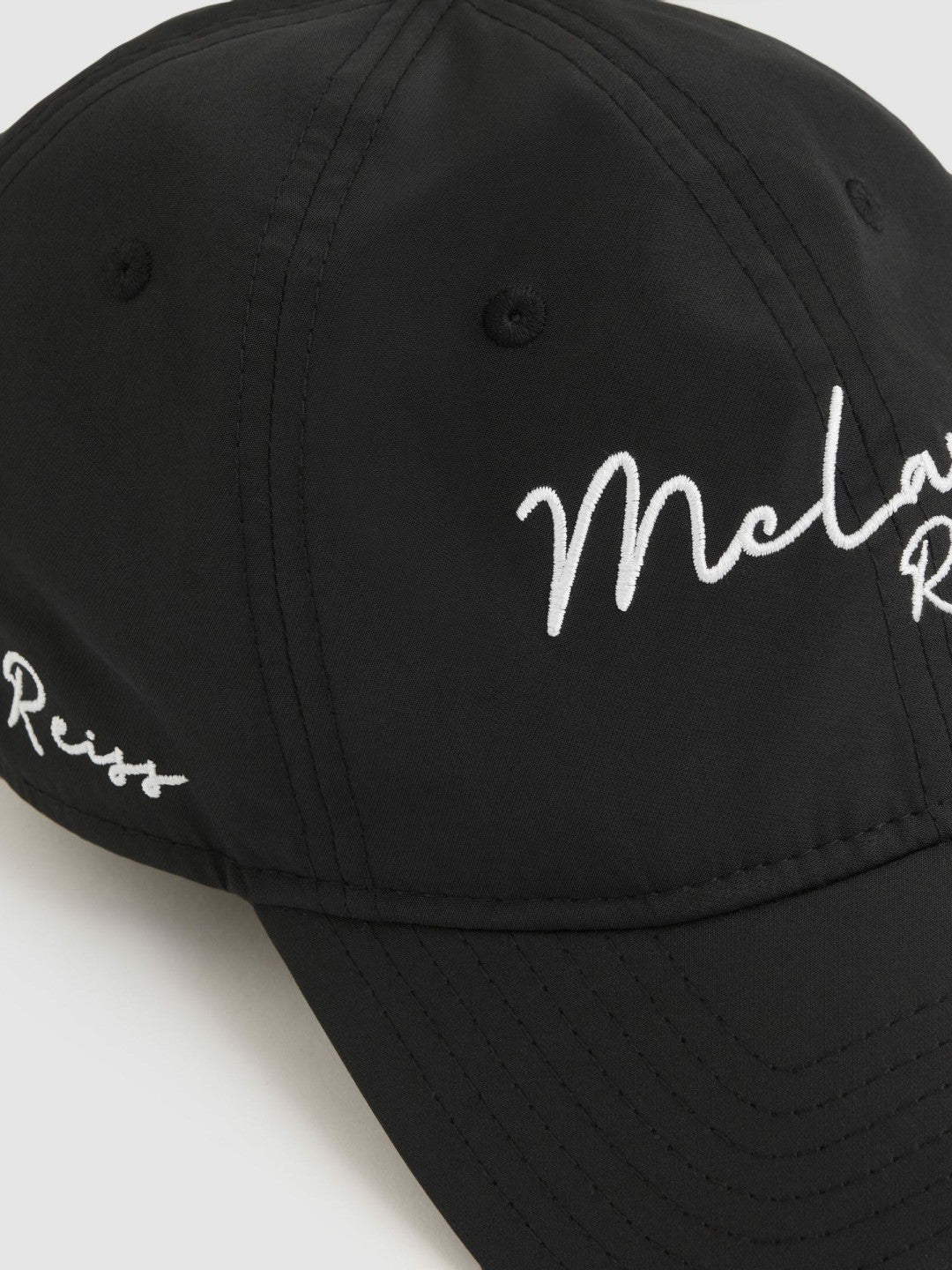Reiss | Unisex Fit McLaren Racing Logo Embroidered Cap in Black