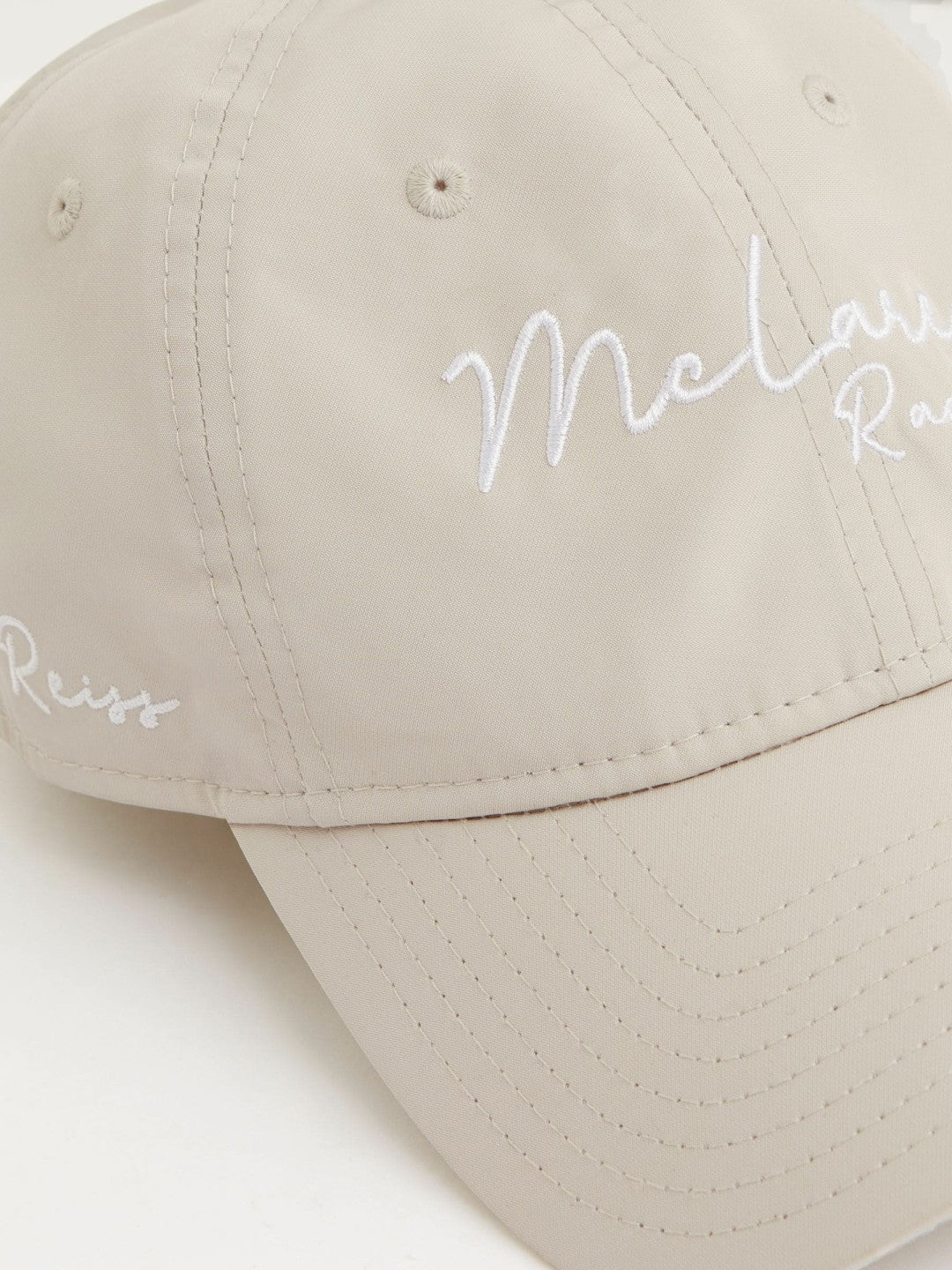 Reiss | McLaren Racing Logo Embroidered Cap Unisex Fit in Stone