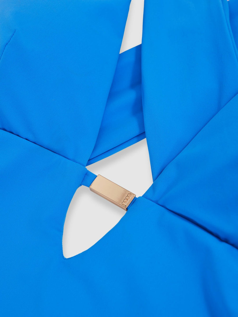 Reiss | Plunge Halterneck Swimsuit in Cornflower Blue