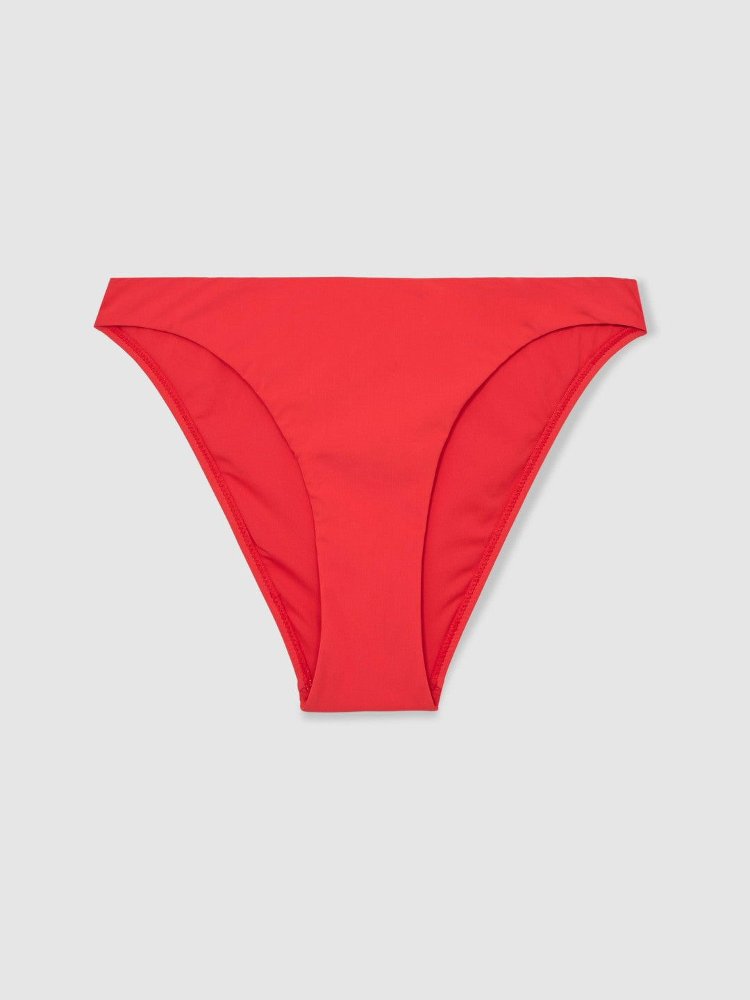 Reiss | High Cut Bikini Bottoms in Coral Red