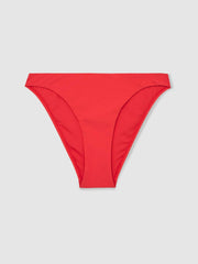 Reiss | High Cut Bikini Bottoms in Coral Red