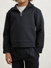 Reiss | 9-13 yrs Interlock Sweatshirt and Trousers Set in Navy Blue