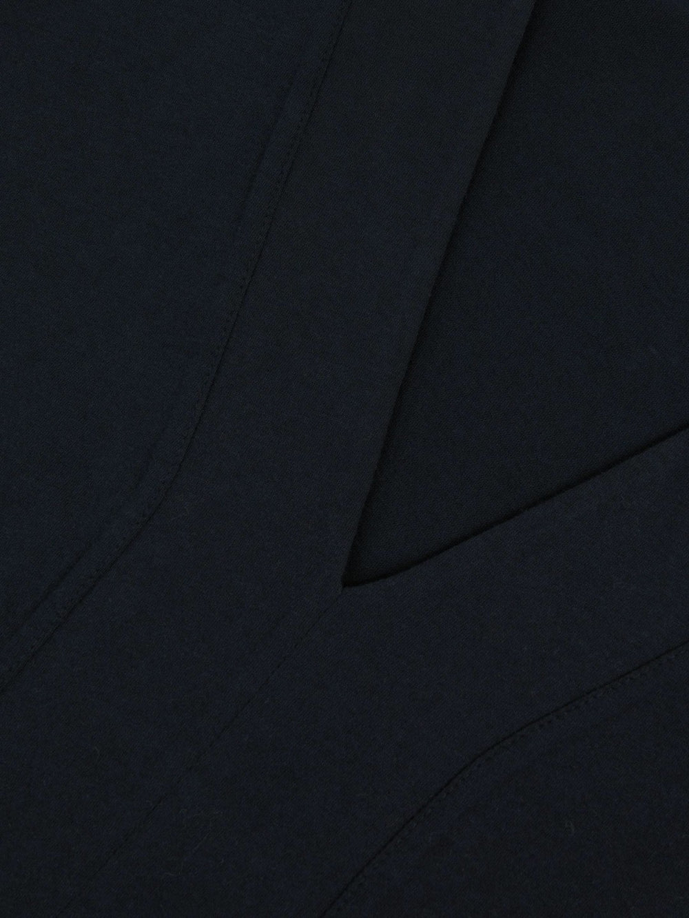 Reiss | Cotton Shoulder-Pad V-Neck Top in Navy