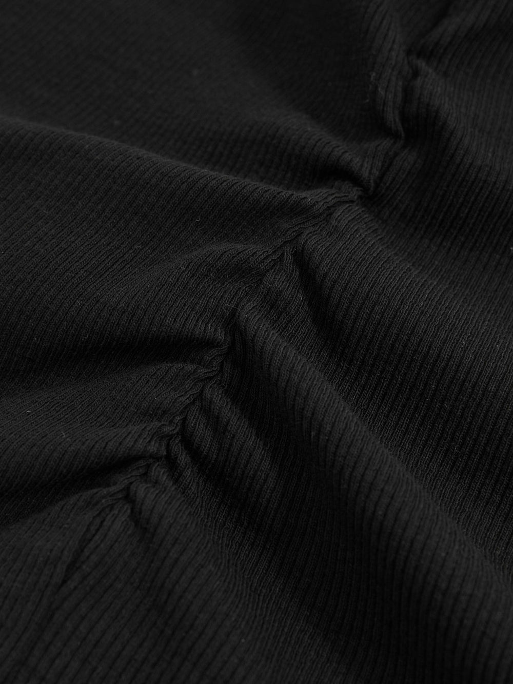 Reiss | Ribbed Ruched Waist Vest in Black