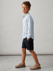 Reiss | 9-13 yrs Relaxed Drawstring Shorts in Navy