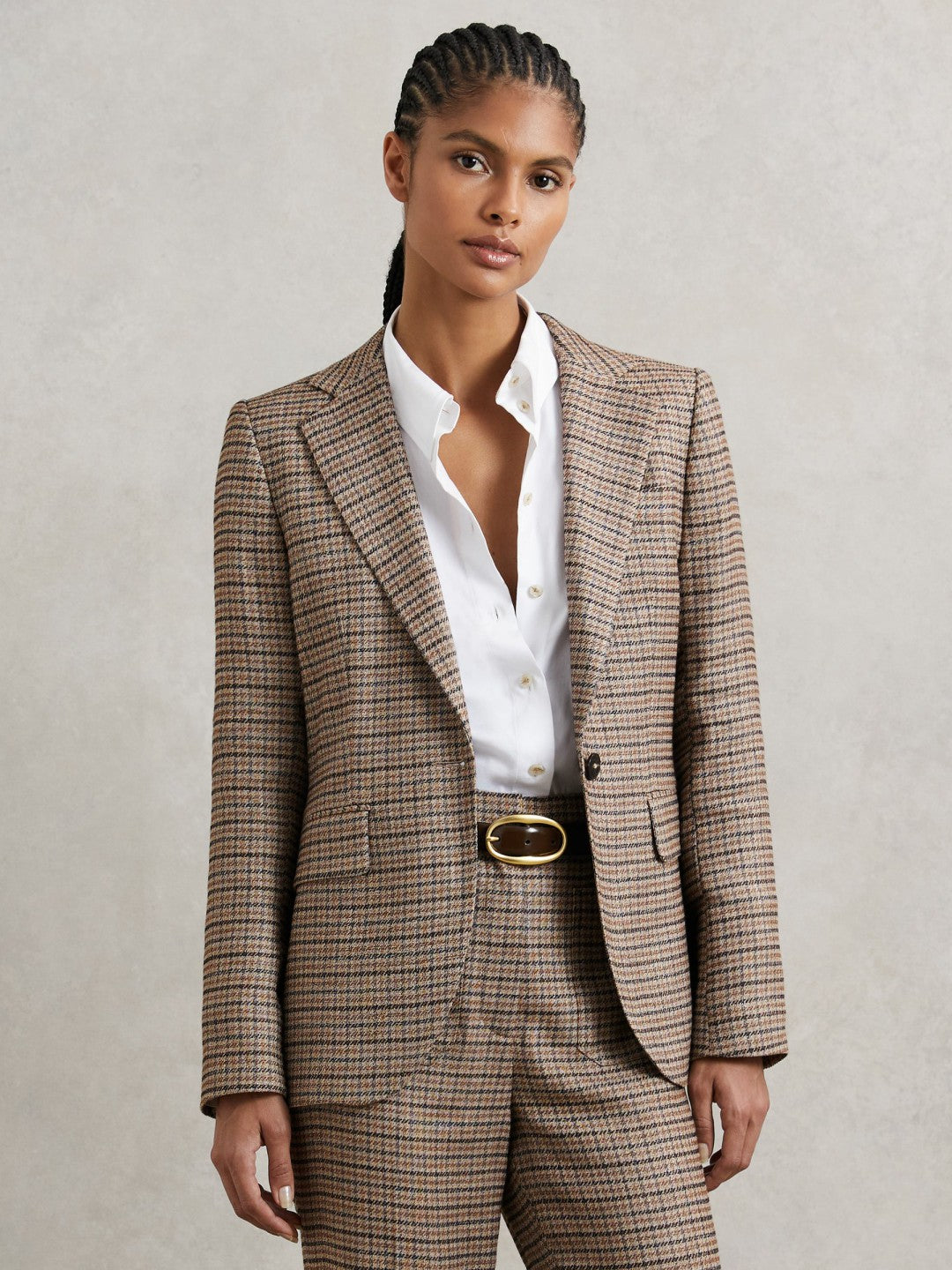 Reiss | Jacket in Neutral Check