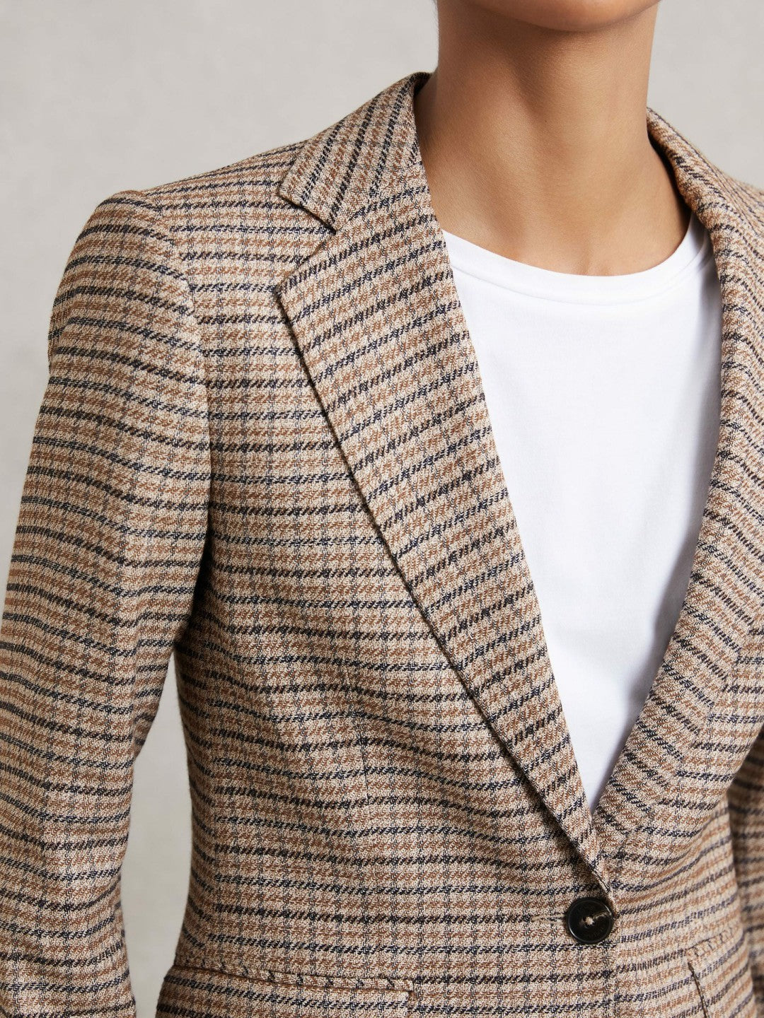 Reiss | Jacket in Neutral Check