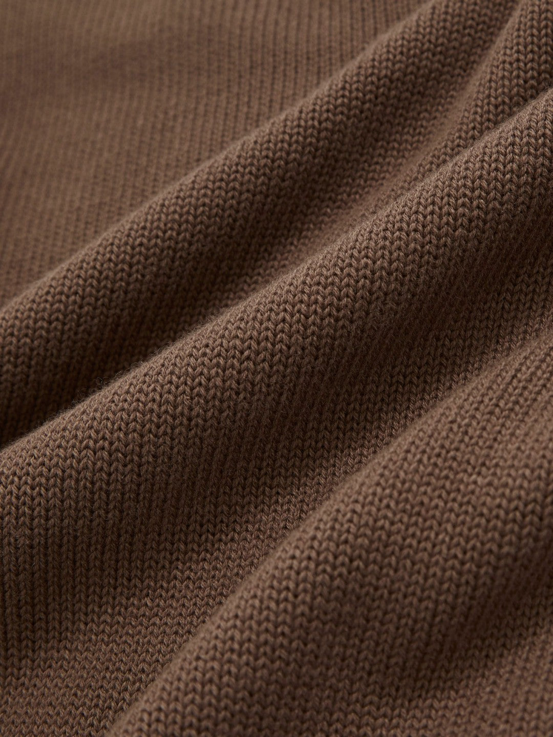 Reiss | Cotton And Wool Crew-Neck Top in Brown
