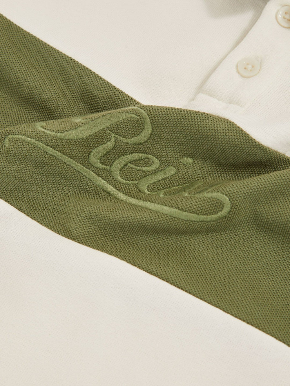 Reiss | 3-9 yrs Cotton Logo-Embroidery Rugby Polo Shirt in Forset Green/White
