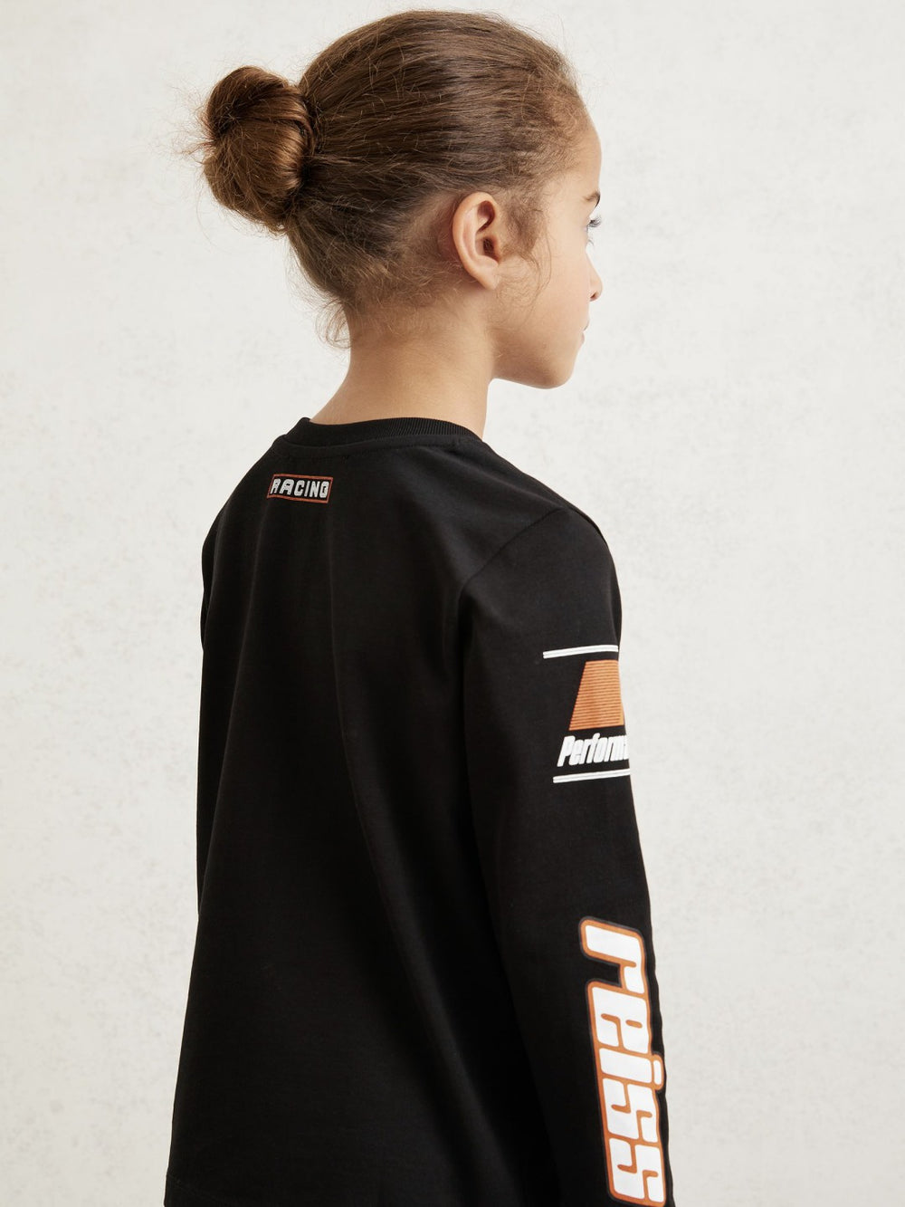 Reiss | 3-9 yrs McLaren F1 Team Cotton Logo T-Shirt Unisex Fit in Black