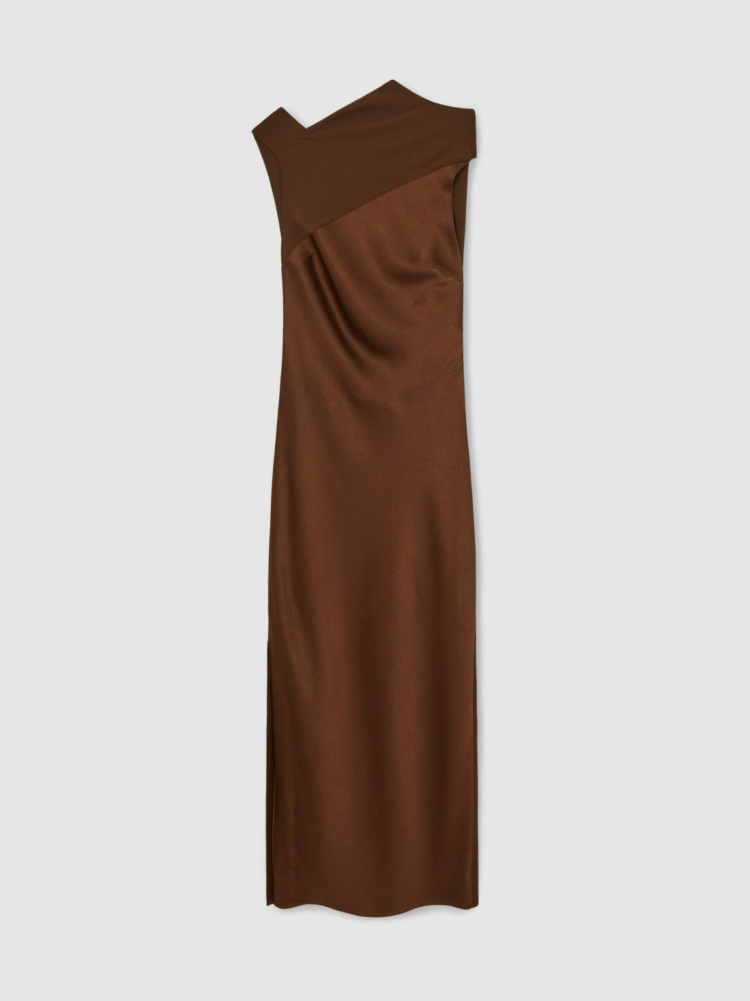 Reiss | Back Detail Midi Dress in Bronze