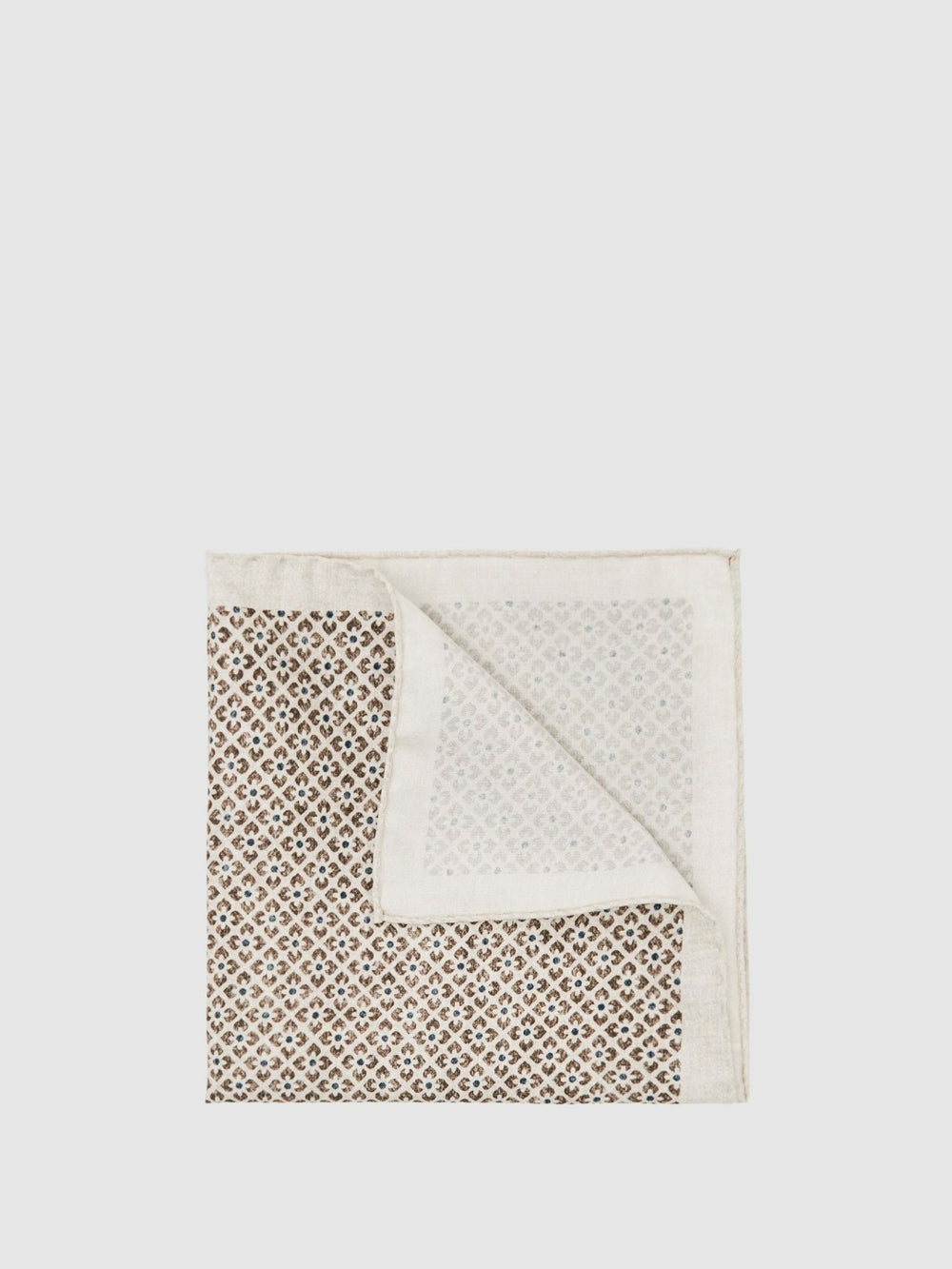 Reiss | Pocket Square in Oatmeal Melange