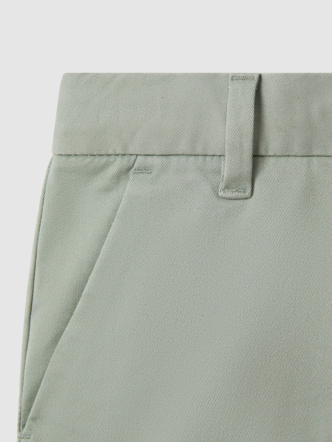 Reiss | 3-9 yrs Cotton Chino Shorts with Stretch in Pistachio