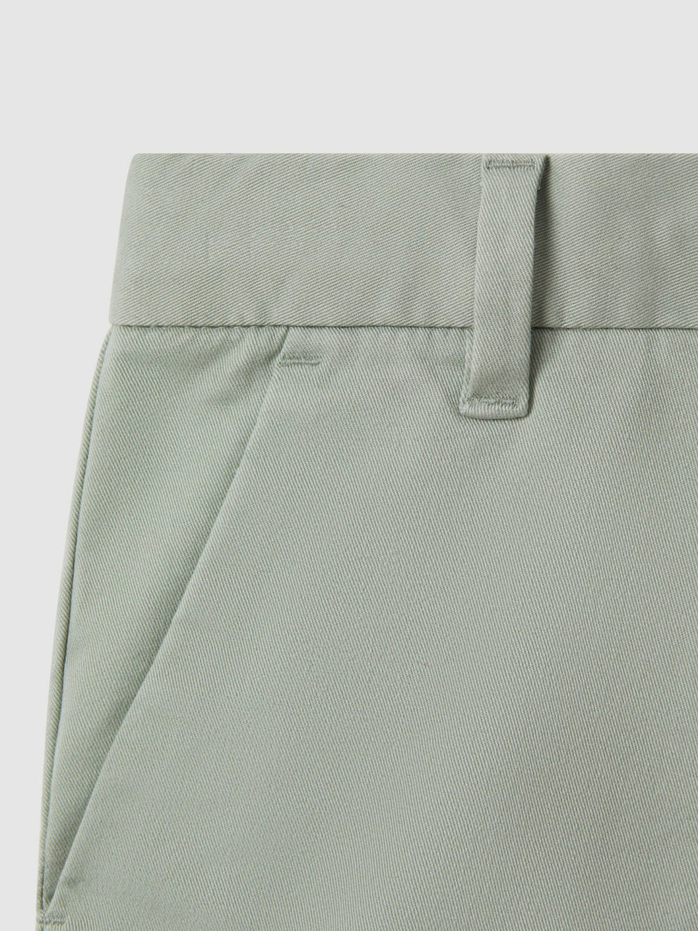 Reiss | 3-9 yrs Cotton Chino Shorts with Stretch in Pistachio