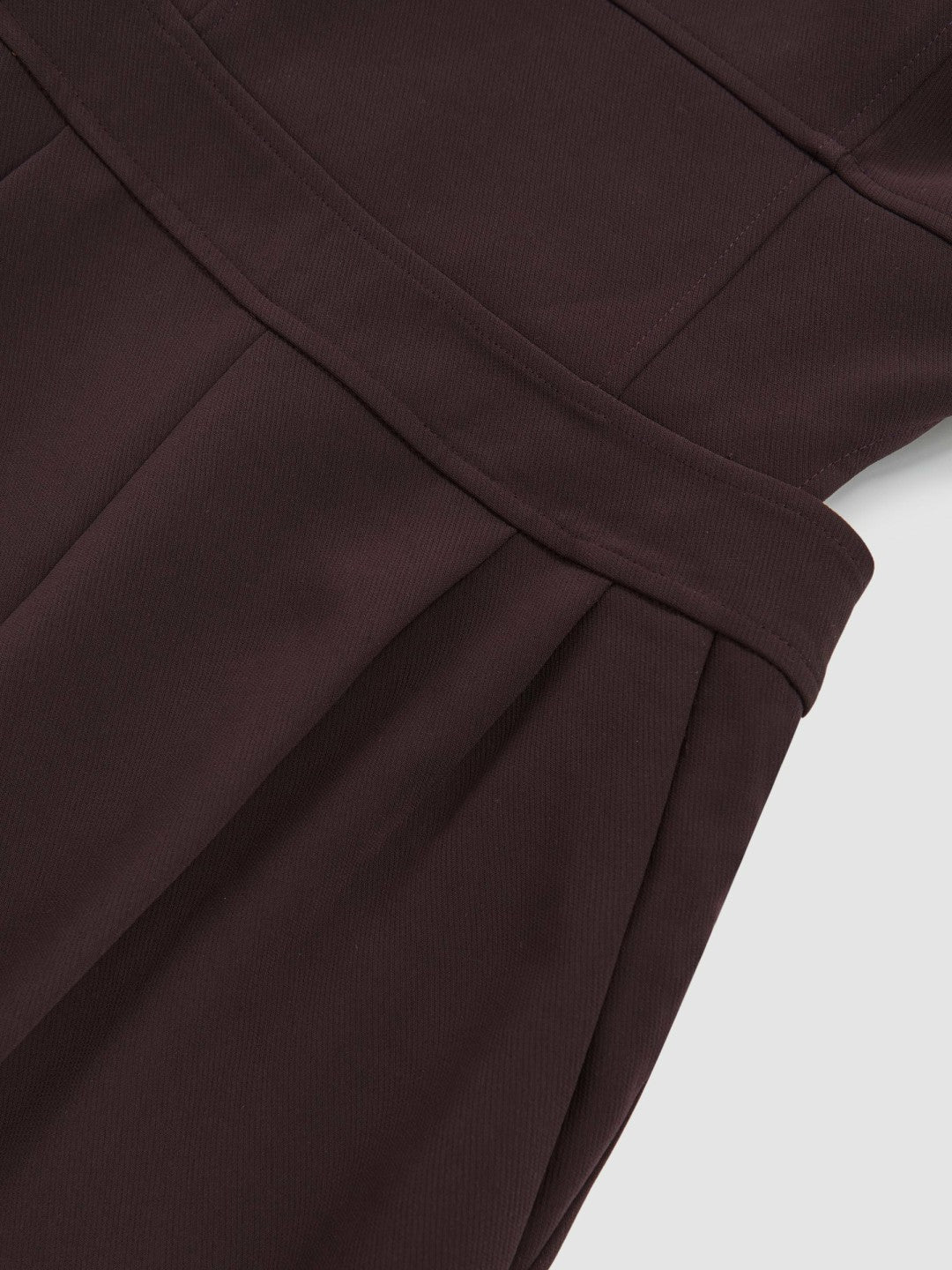 Reiss | Wide-Leg Cut-Out Jumpsuit in Burgundy
